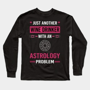 Wine Drinker Astrology Astrologer Long Sleeve T-Shirt